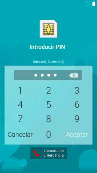 Si lo solicita el teléfono, introduce el código PIN y pulsa Aceptar.