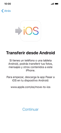 Para transferir contenido a tu teléfono, tienes que haber instalado la app 