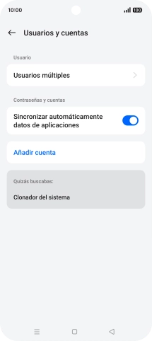 Pulsa Añadir cuenta.