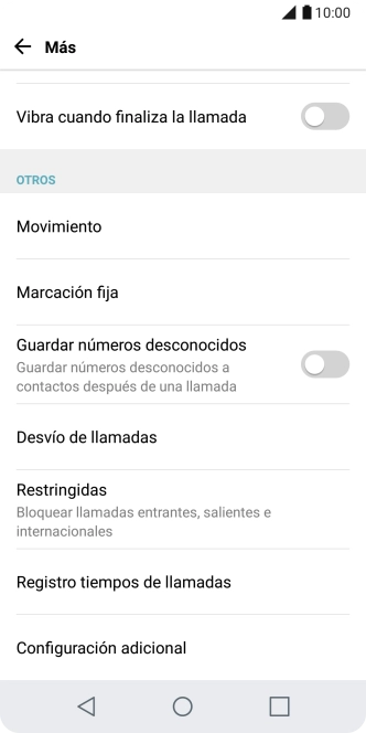 Pulsa Desvío de llamadas.