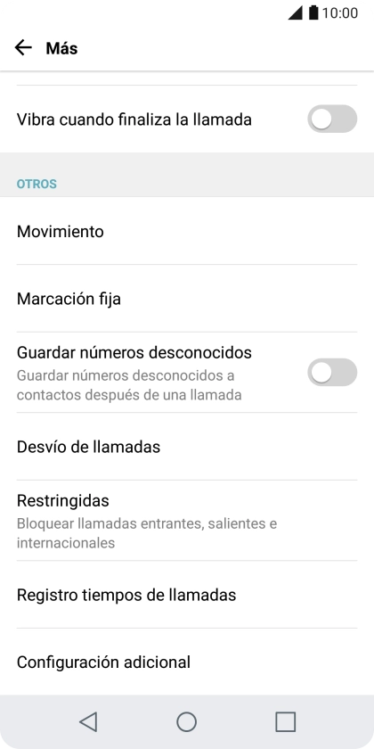 Pulsa Desvío de llamadas.
