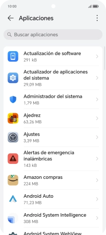 Pulsa la app deseada.