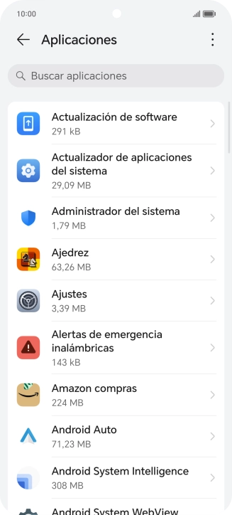 Pulsa la app deseada.