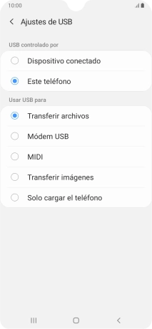 Pulsa Transferir archivos.