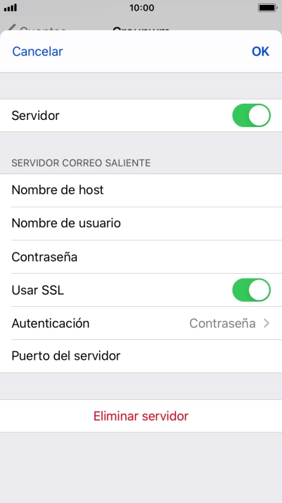Pulsa el indicador junto a 