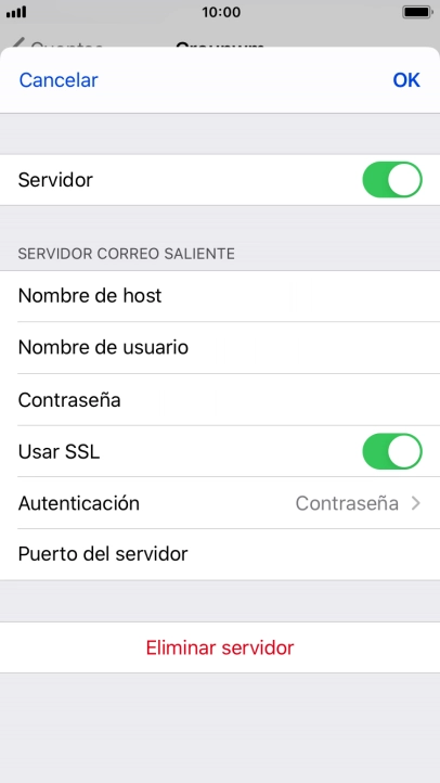 Pulsa el indicador junto a 