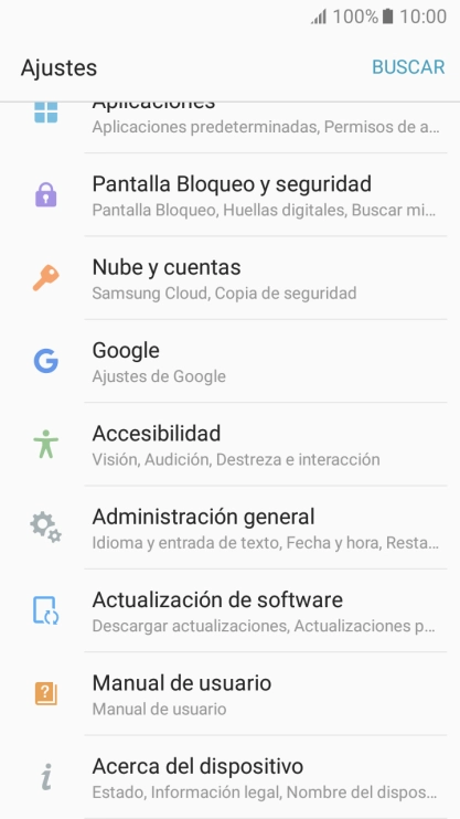 Pulsa Actualización de software.