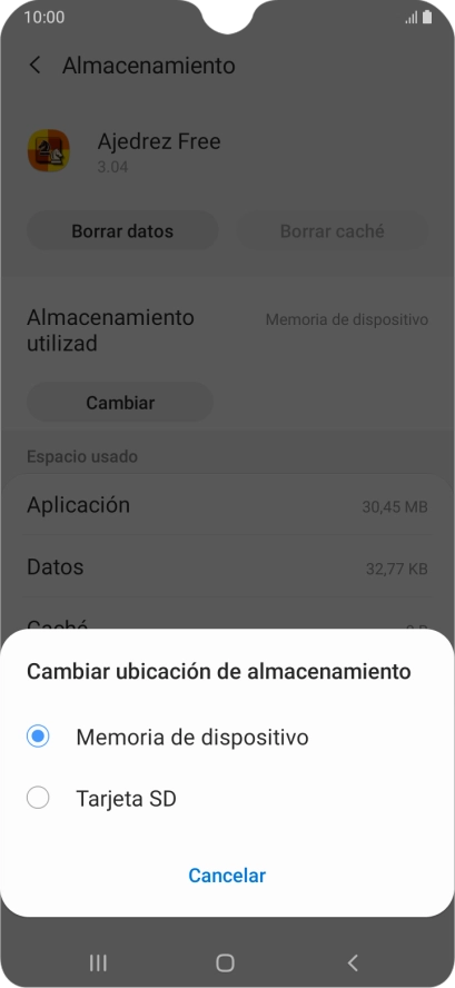 Pulsa el nombre de la tarjeta de memoria.
