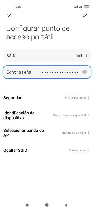 Pulsa el icono de guardar.