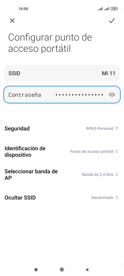 Pulsa el icono de guardar.