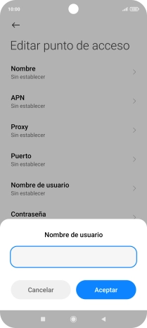 Introduce wap@wap y pulsa Aceptar.