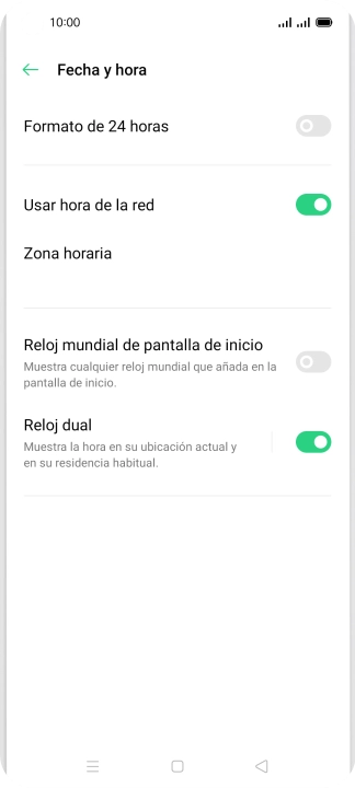 Pulsa la tecla de inicio para terminar y regresar a la pantalla de inicio.