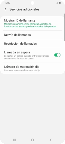 Pulsa Desvío de llamadas.