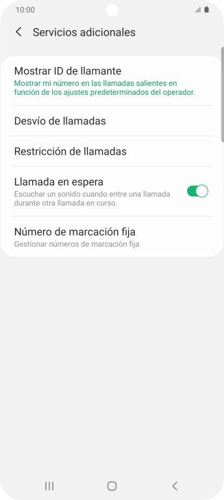 Pulsa Desvío de llamadas.