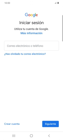 Si no tienes una cuenta de Google, pulsa Crear cuenta y sigue las indicaciones de la pantalla para ver cómo crear una cuenta nueva.