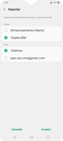 Pulsa Teléfono.