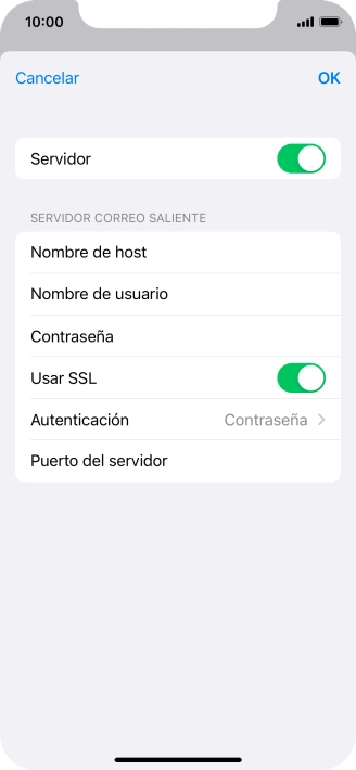 Pulsa el indicador junto a 