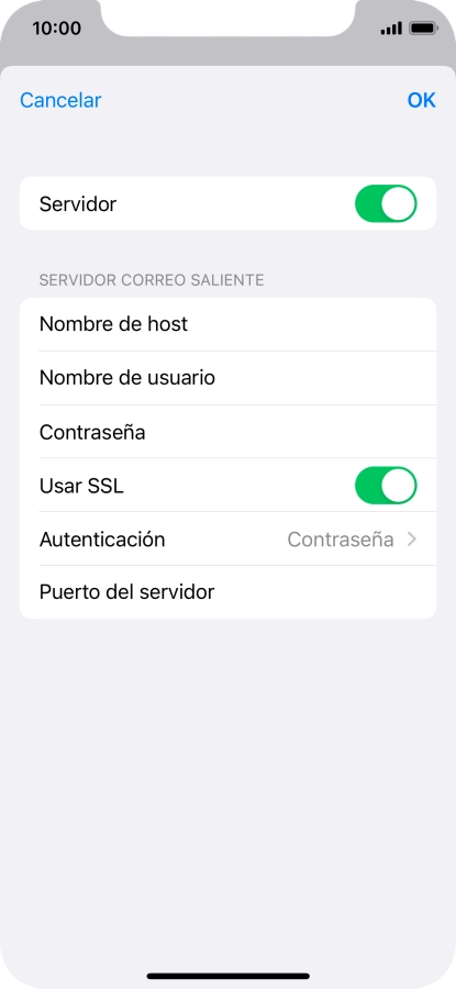 Pulsa el indicador junto a 