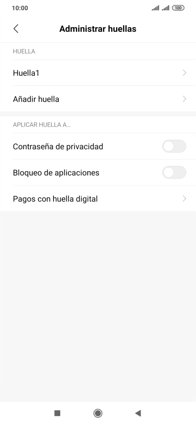 Pulsa  el indicador junto a los ajustes deseados para activarlos o desactivarlos.