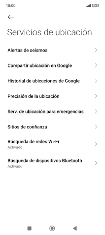 Pulsa Precisión de la ubicación.