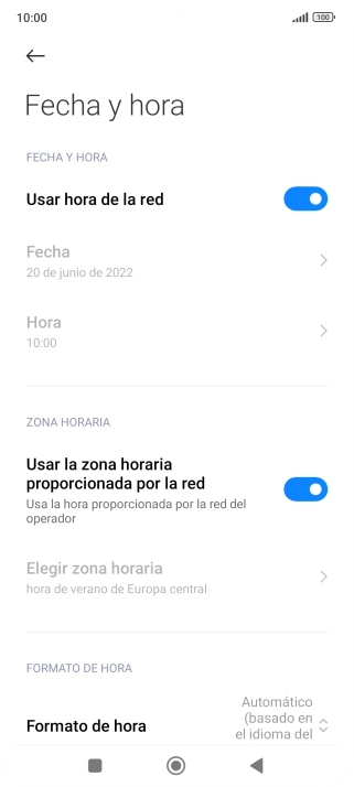 Pulsa la tecla de inicio para terminar y regresar a la pantalla de inicio.