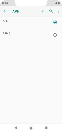 Pulsa en el campo junto a la conexión de datos para activarla.