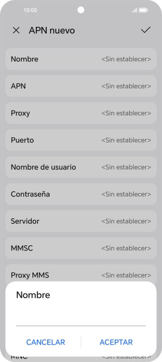 Introduce Vodafone Internet y pulsa ACEPTAR.