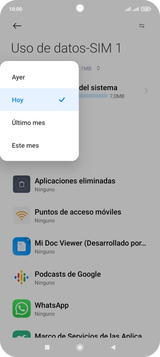 Pulsa el ajuste deseado.