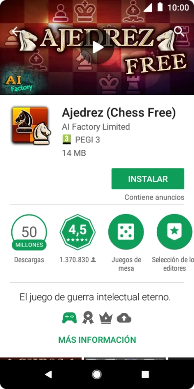 Pulsa INSTALAR y sigue las indicaciones de la pantalla para instalar la app.