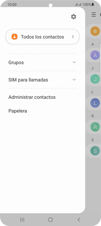Pulsa Administrar contactos.