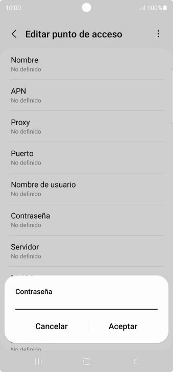 Introduce wap125 y pulsa Aceptar.