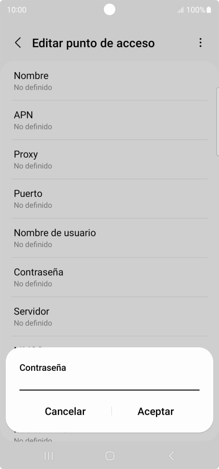 Introduce wap125 y pulsa Aceptar.