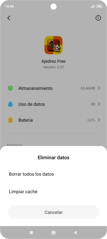 Pulsa Limpiar caché.