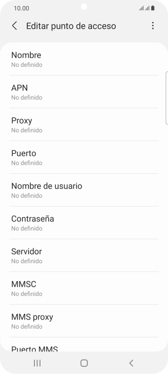 Pulsa Nombre.