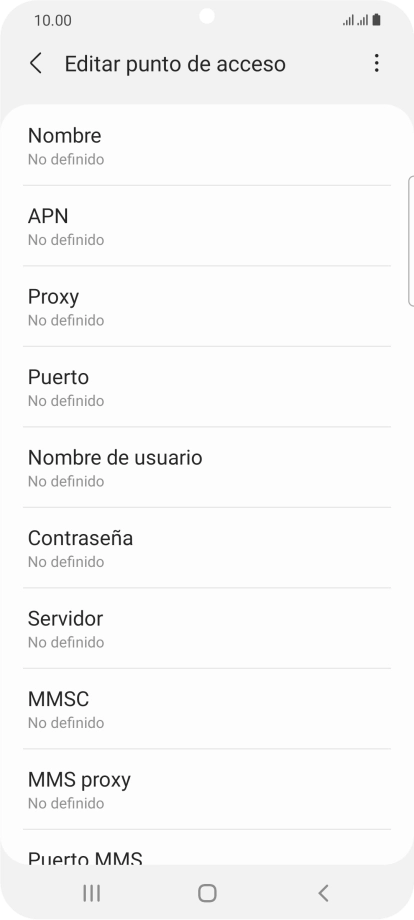 Pulsa Nombre.