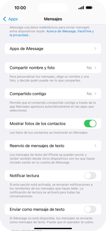 Pulsa el indicador junto a 