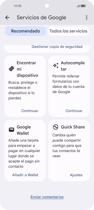 Pulsa Encontrar mi dispositivo.