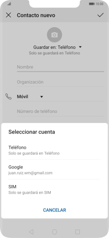 Pulsa Teléfono.