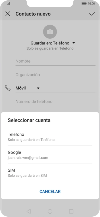 Pulsa Teléfono.