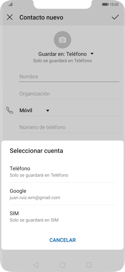 Pulsa Teléfono.