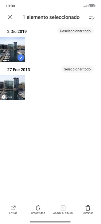 Pulsa el icono de seleccionar todo.