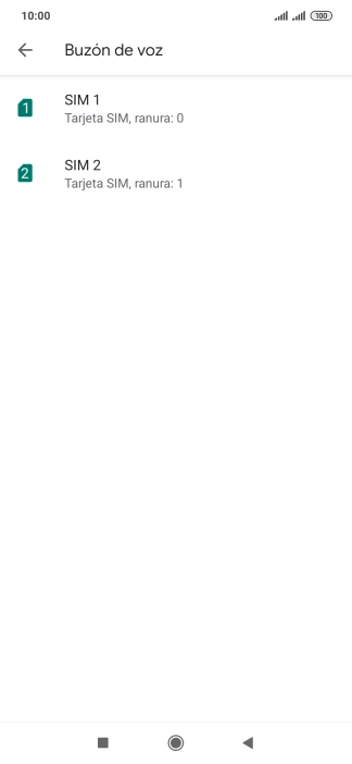 Pulsa la tarjeta SIM deseada.