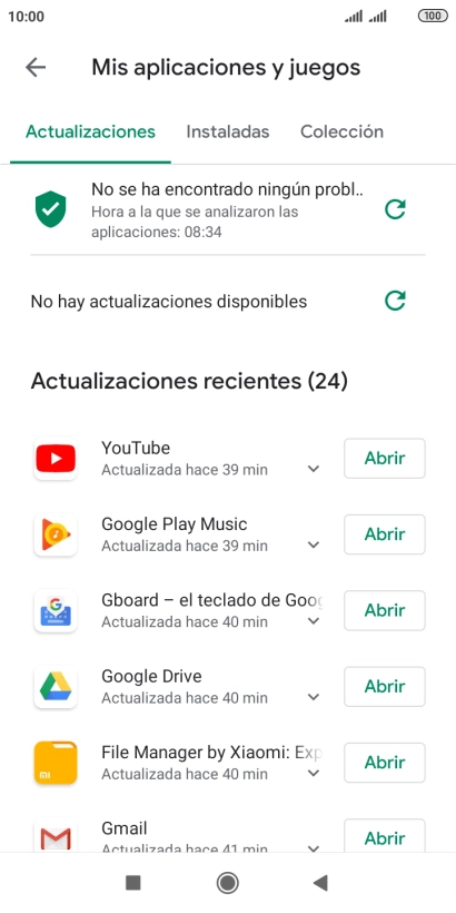 Pulsa Instaladas.