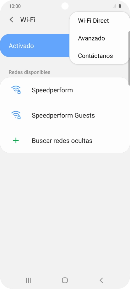 Pulsa Avanzado.