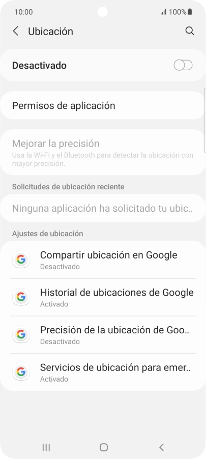 Pulsa el indicador para activar o desactivar la función.