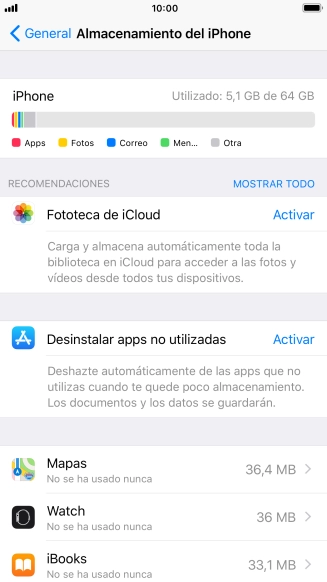 Pulsa la app deseada.