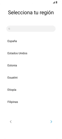 Pulsa la flecha hacia la derecha.