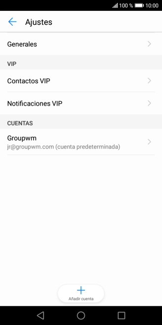 Pulsa la cuenta deseada.