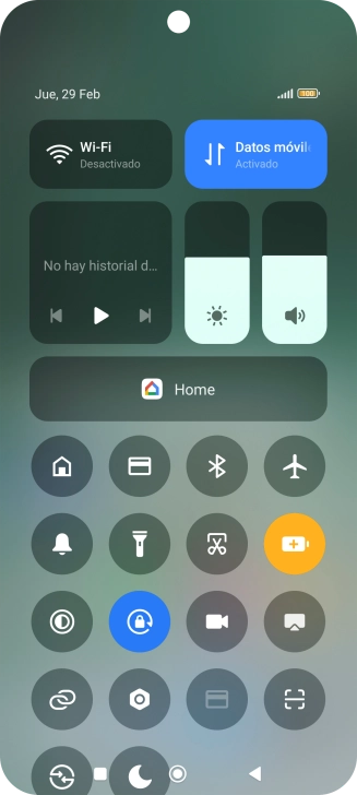 Pulsa la tecla de inicio para terminar y regresar a la pantalla de inicio.