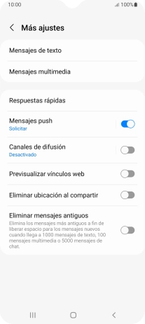 Pulsa Mensajes de texto.